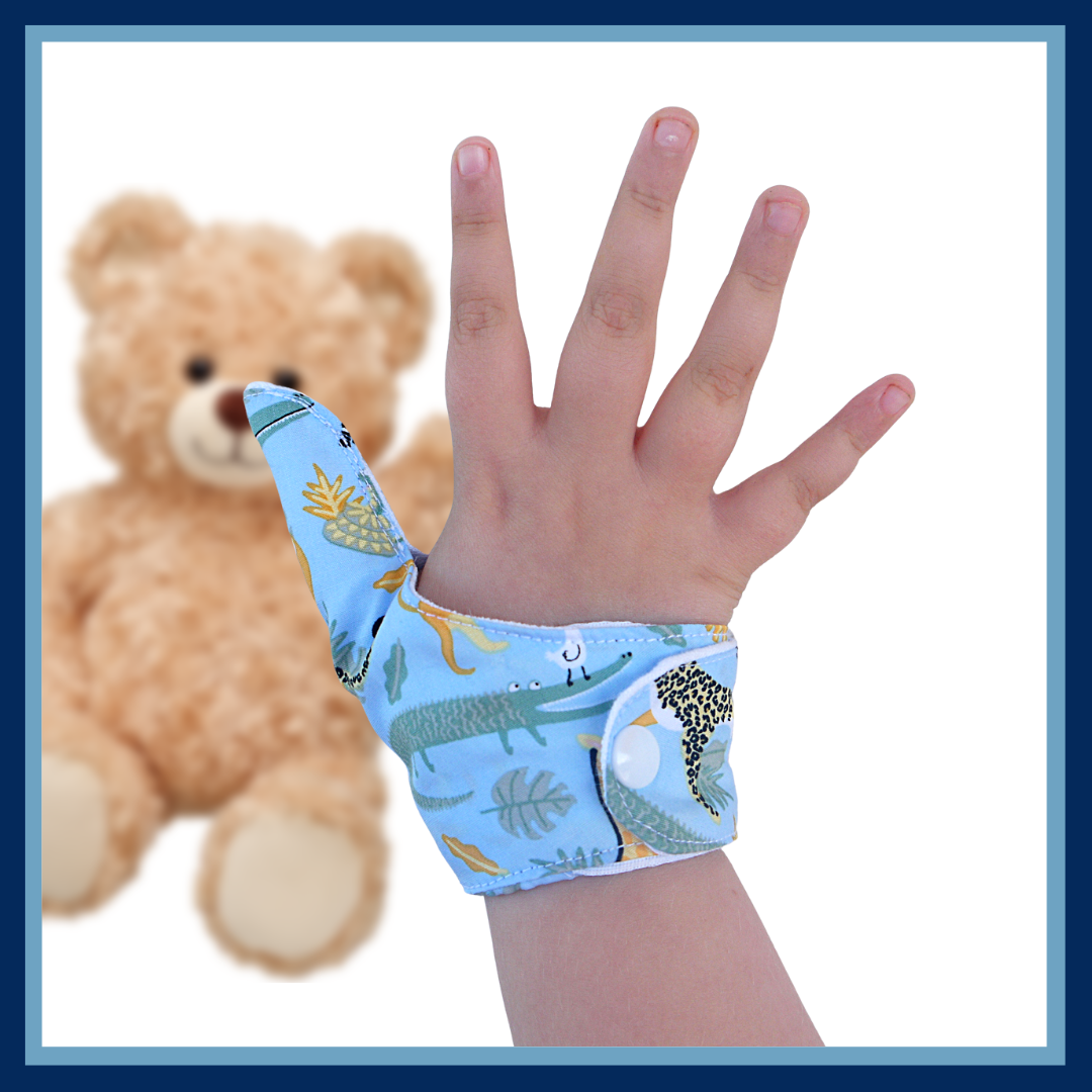 Finger guard for children who want to stop finger sucking. Caterpillar –  The Thumb Guard Store