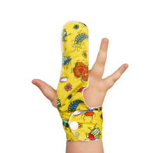 Load image into Gallery viewer, Finger guard for children who want to stop finger sucking.  Bug themed fabric
