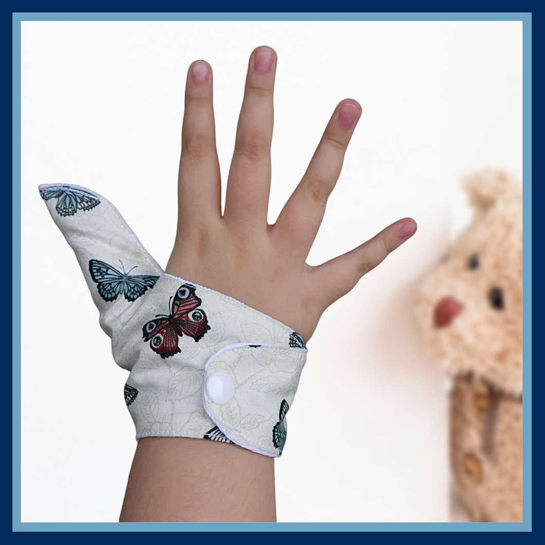 Butterfly theme thumb guard. Stop thumb sucking habit. Animal Thumb Guards Collection