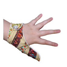 Load image into Gallery viewer, Thumb guard. Stop thumb sucking  kids thumb glove. Colourful bird themed
