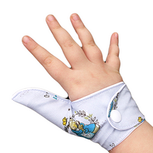 Load image into Gallery viewer, Thumb guard.  Stop thumb sucking thumb glove. Mother rabbit themed. Animal Thumb Guards Collection
