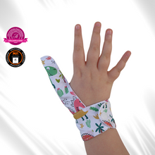 Load image into Gallery viewer, Thumb Guard thumb cover with single wrist strap, to help Stop thumb sucking habits in children and adults
