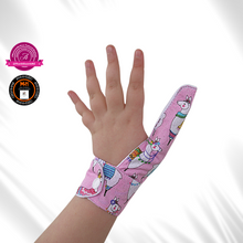 Load image into Gallery viewer, Thumb  Sucking Guard glove to help Stop sucking habits in children and adults.  Fastens around wrist.
